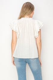 Cotton eyelet blouse