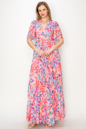 Print maxi dress