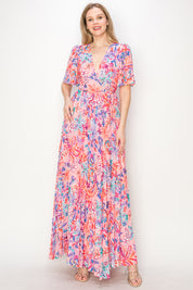 Print maxi dress