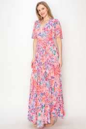 Print maxi dress