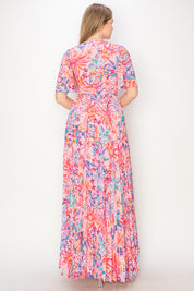 Print maxi dress